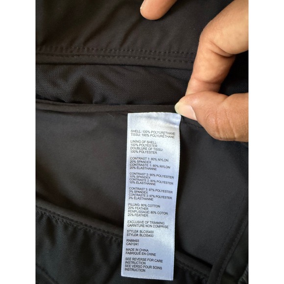 Blanc Noir Black Mesh Inset Bomber Jacket - Picture 6 of 7